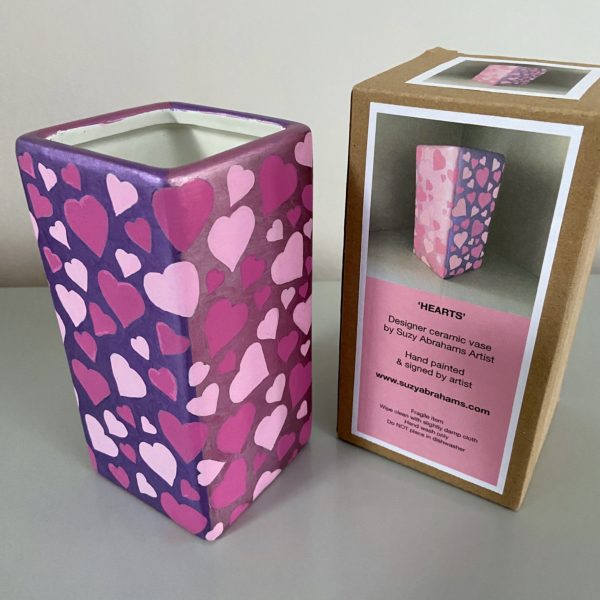 Hearts Vase & box